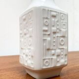 Brutalist porcelain vase from mid-century Wunsiedel Bavaria Porcelain, 1960s.