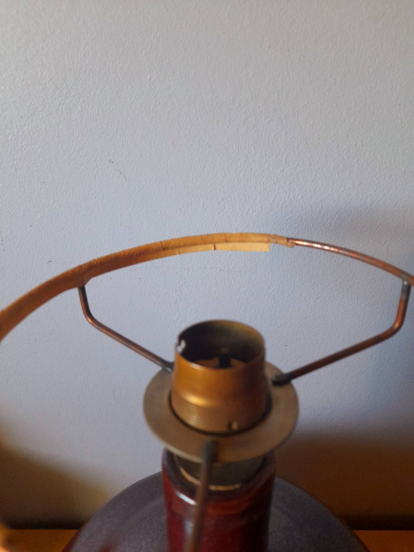 Lampe en céramique émaillée 1960 scandinave