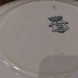 4 hollow plates in Longwy earthenware model "Suzanne" Iron Earth