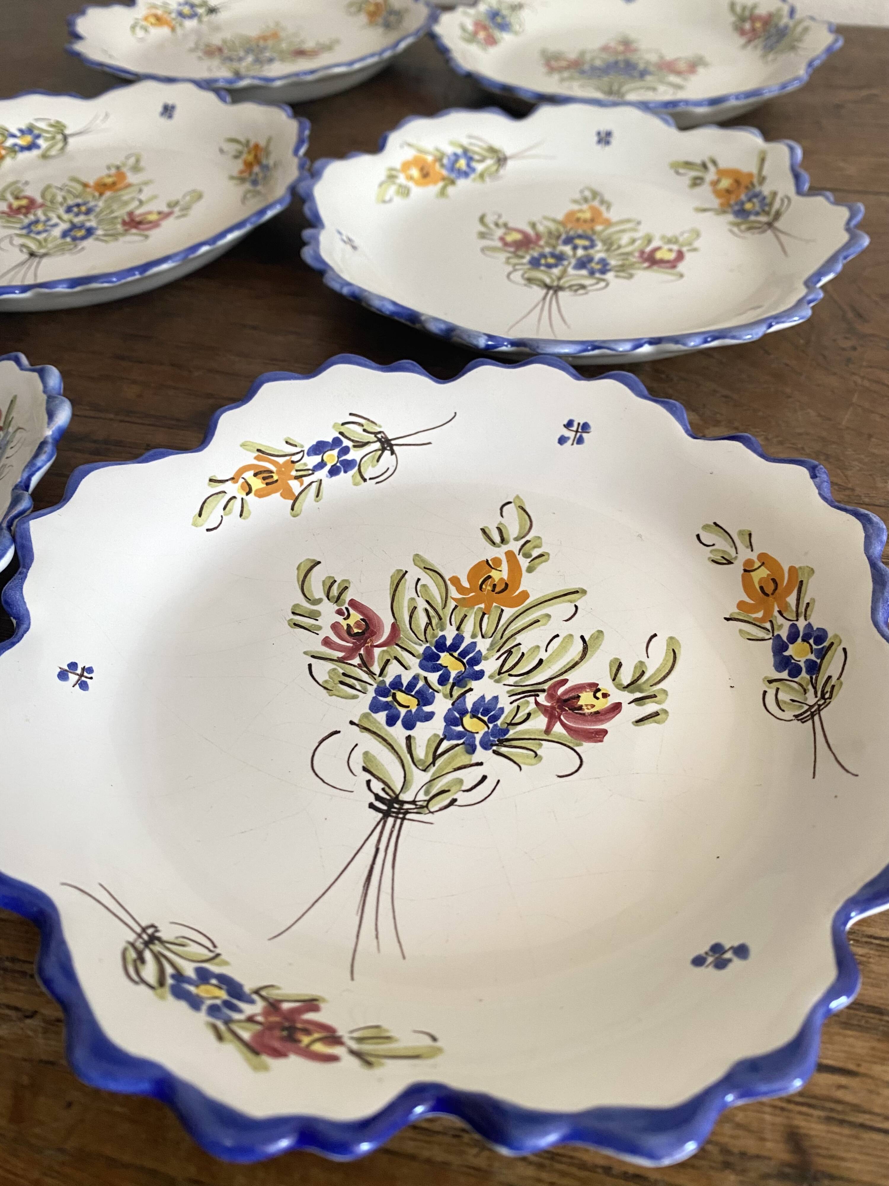 Old Martres Tolosane dessert plates