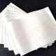8 White damask linen napkins 55 x 59 cm