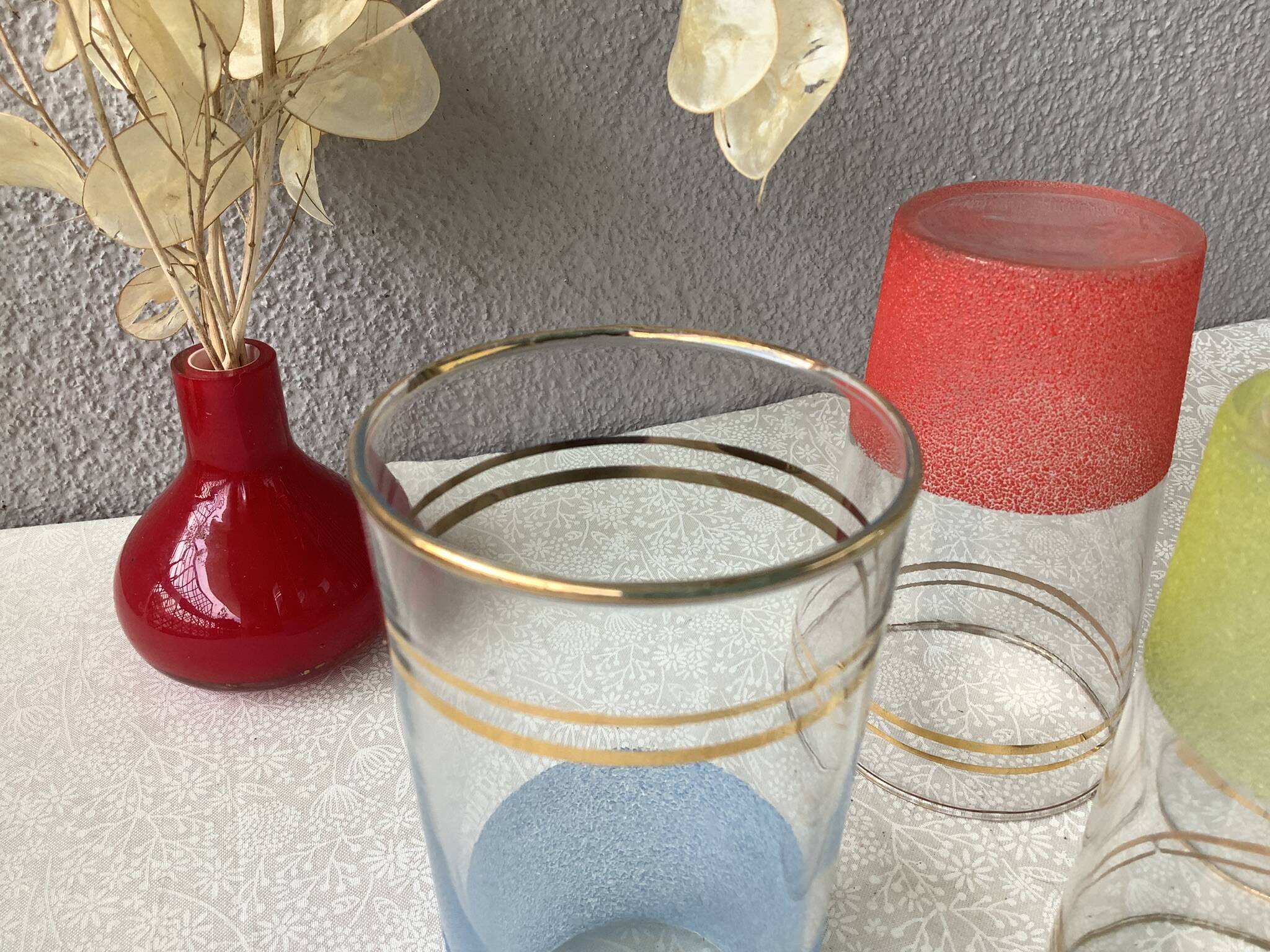 Vintage granite glasses 40'/50'