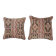 Set of 2 vintage Turkish cushion covers 46x46 cm