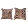 Set of 2 vintage Turkish cushion covers 46x46 cm