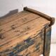 Antique chest painted blue made of pine – Central Europe, circa 1870
