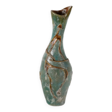 Terracotta vase C. Zauli, Italy, 1950s