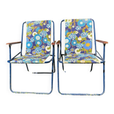 1970s folding camping chairs, garden chairs