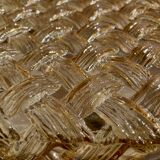 Large glass wall light Scandinavian design 1950.