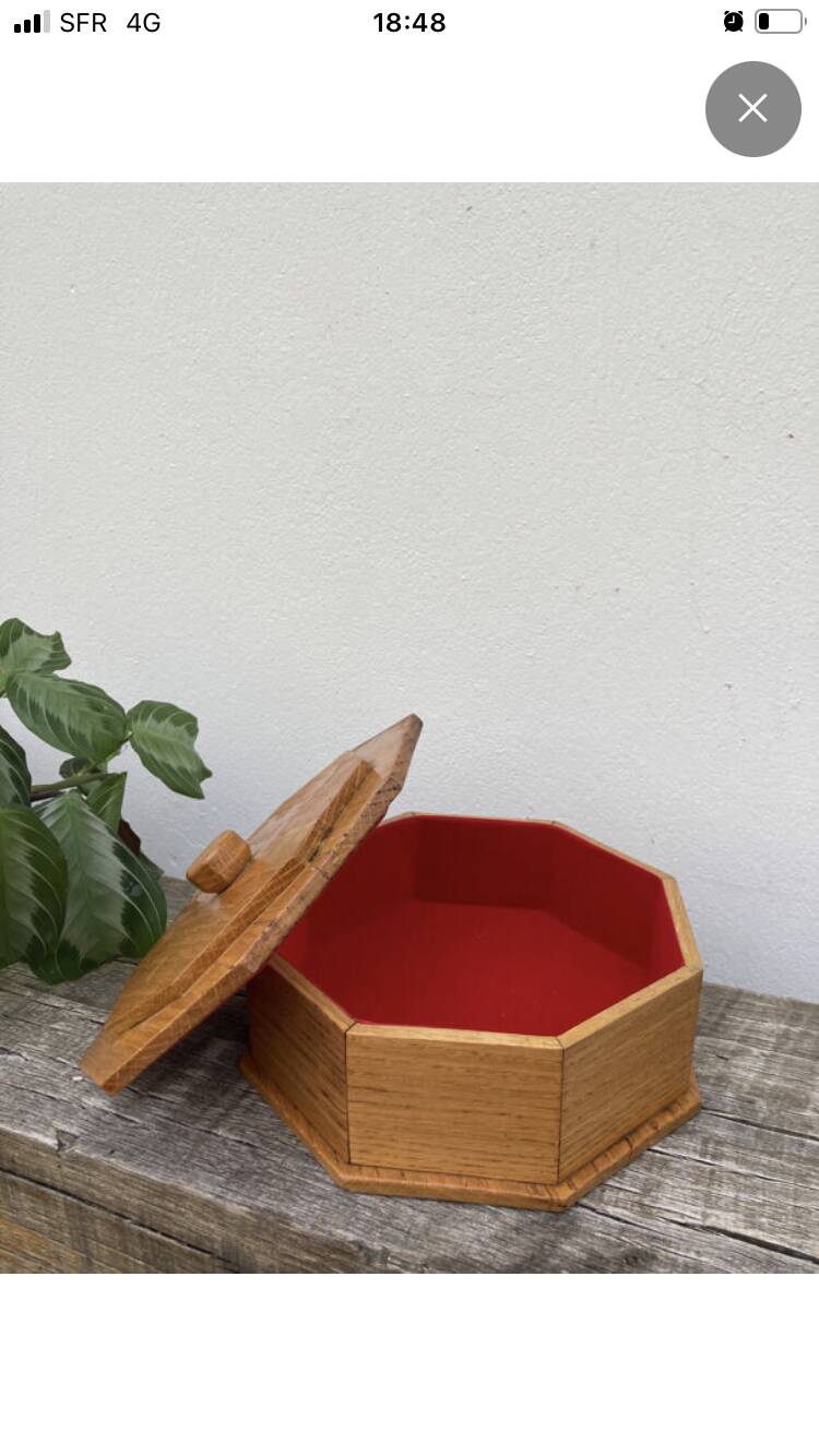 Boite bijoux bois artisanale