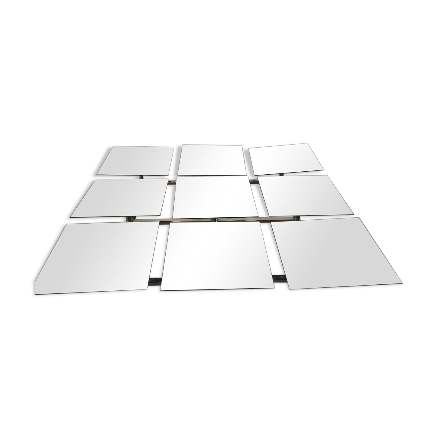 Scandinavian mirror has 9 removable panels by Markus Borgen