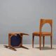 Chaises vintage en hêtre, mousse et similicuir, design, Italie, années 1970-1980