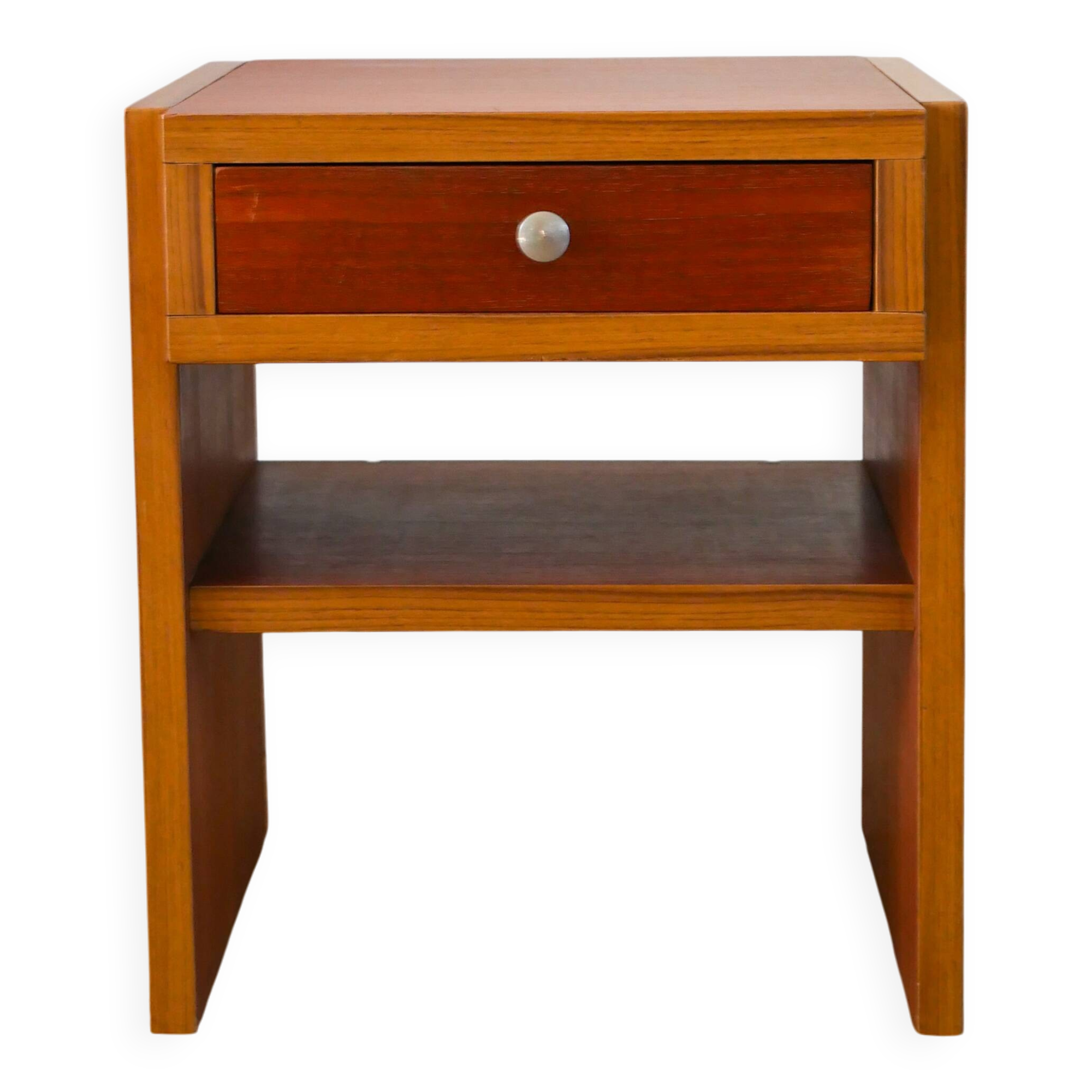 Small teak bedside table, Mid-Century, 1960