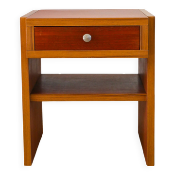 Small teak bedside table, Mid-Century, 1960