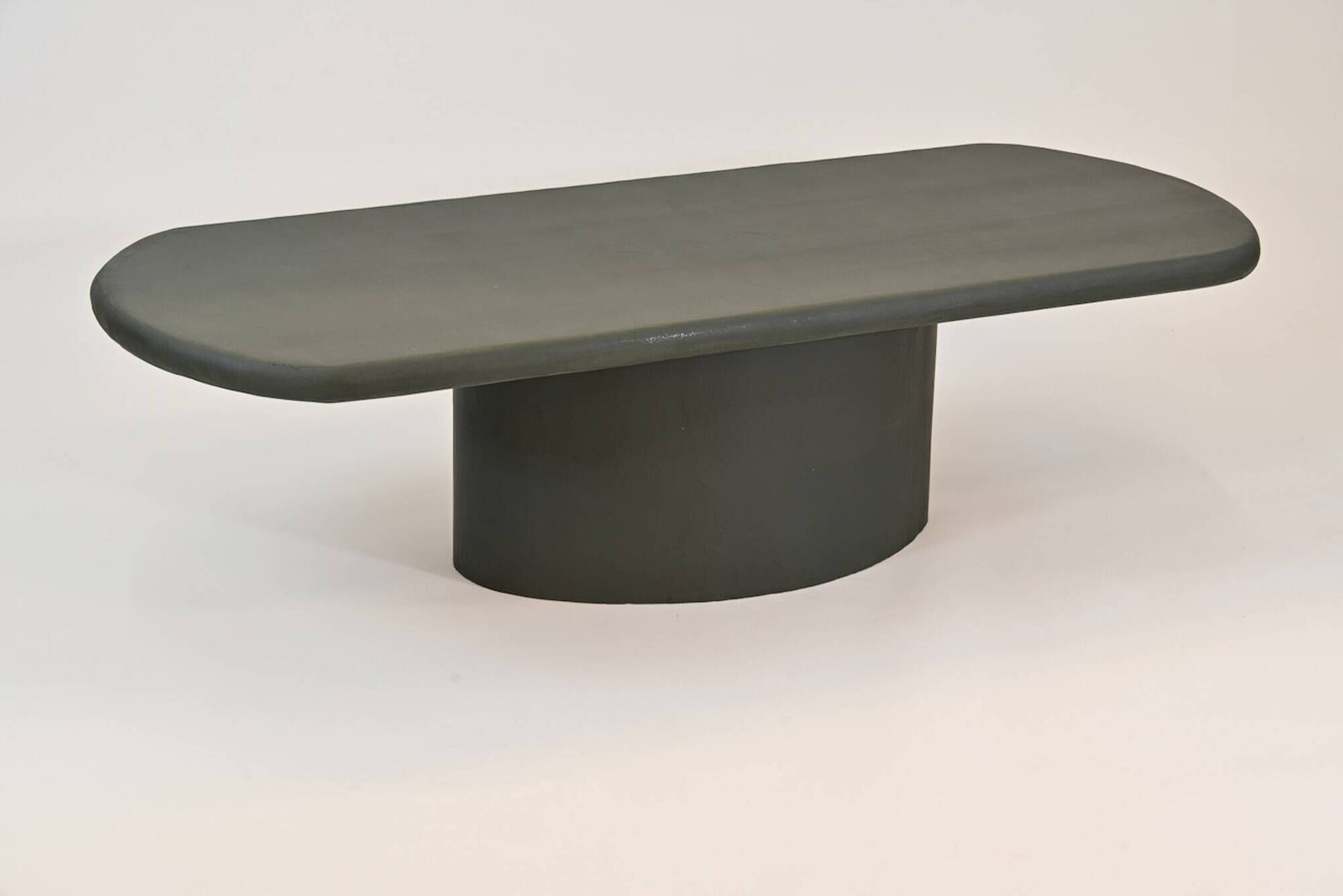 Coffee table in wood and mortex
