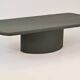 Coffee table in wood and mortex
