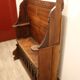 Antique wooden bank safe