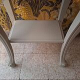 Console in gray painted wood with a lower tray 1920