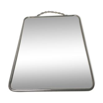 Mirror barber with chain 24x18cm