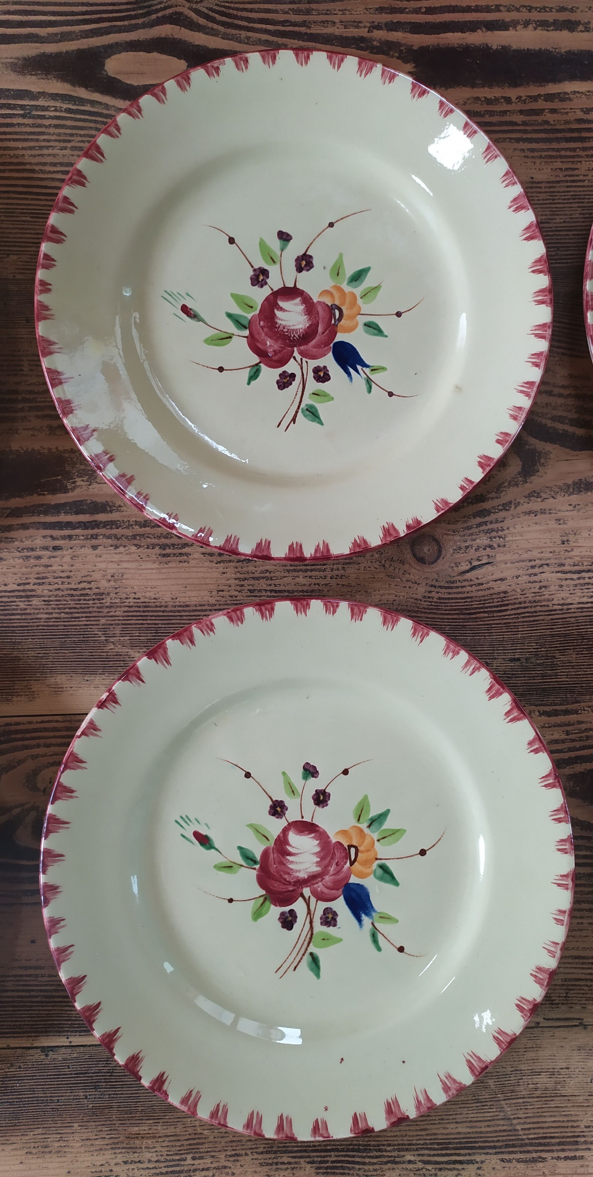 6 flat plates Longchamp model "Padoue"