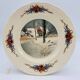 6 flat plates "Obernai" from the Sarreguemines pottery.