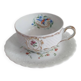 Tasse et sous tasse en porcelaine de limoges Georges Boyer