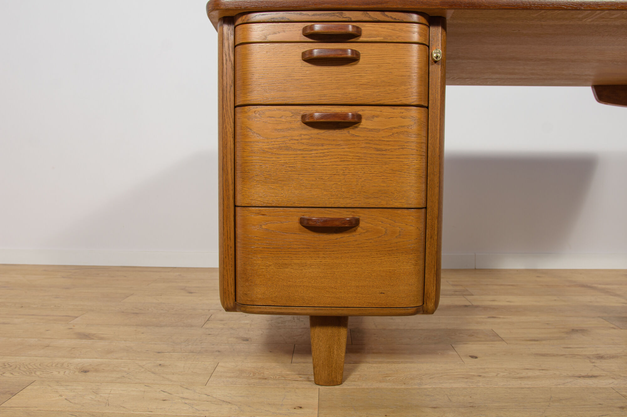 Art Deco Oak Desk by Gunnar Ericsson for Åtvidaberg / Facit AB, Sweden, 1950s