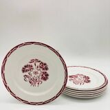 6 dessert plates KG Lunéville. Model "Annecy"