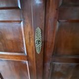 Mahogany wardrobe with fluted columns. Louis XVI style.