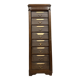 Large Napoleon III period oak cardboard box
