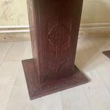 Pair of berber leather bedside tables