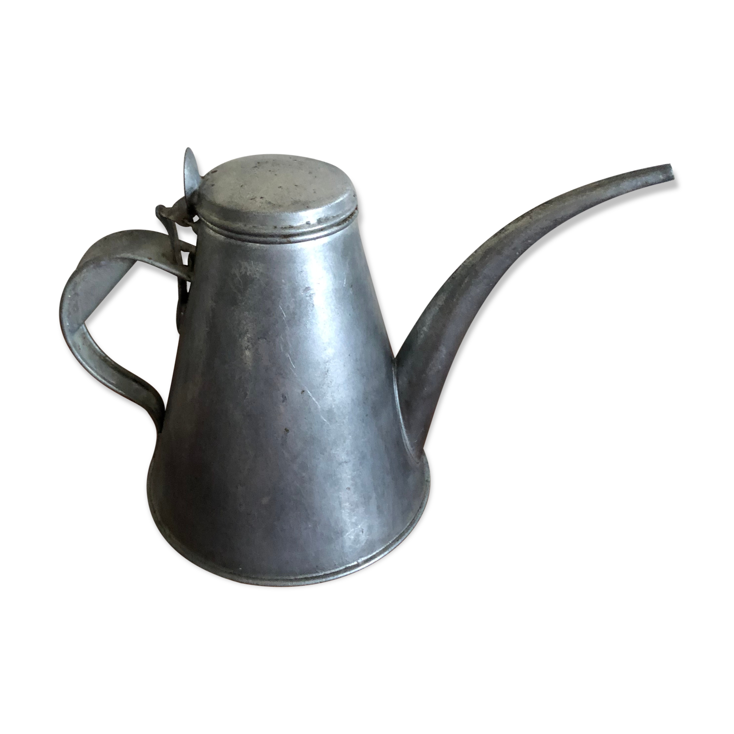 Plant watering can pitcher, zinc orchids