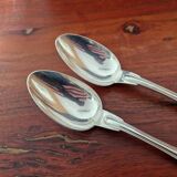 Christofle - Set of 2 table spoons, Chinon violin model, in silver-plated metal