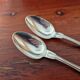Christofle - Set of 2 table spoons, Chinon violin model, in silver-plated metal