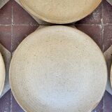 Set of 12 plates dessert gres