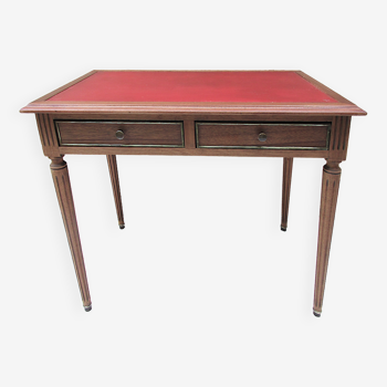 Antique desk, hand-pickled mahogany, L.XVI style