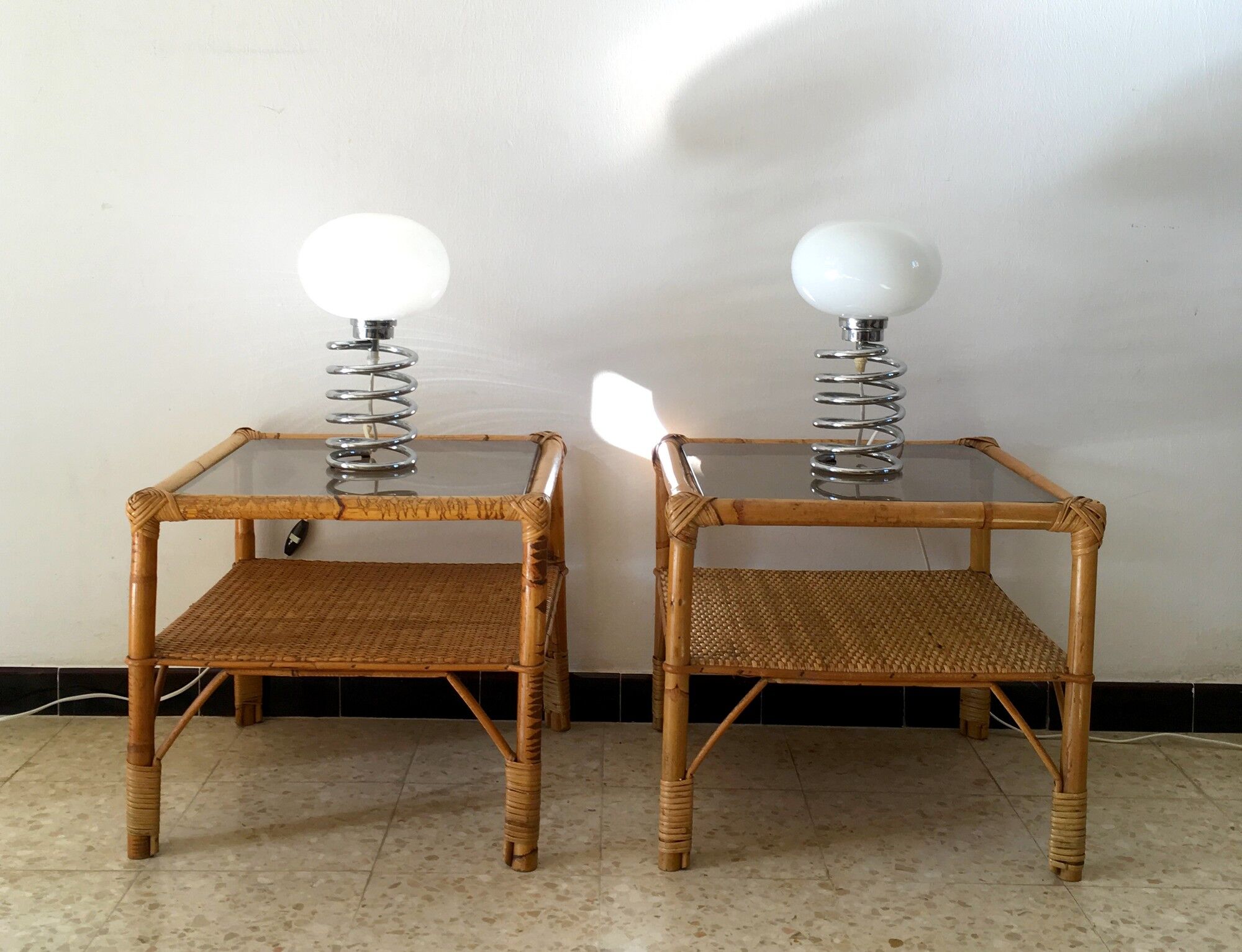 Vintage rattan horses in the 70s