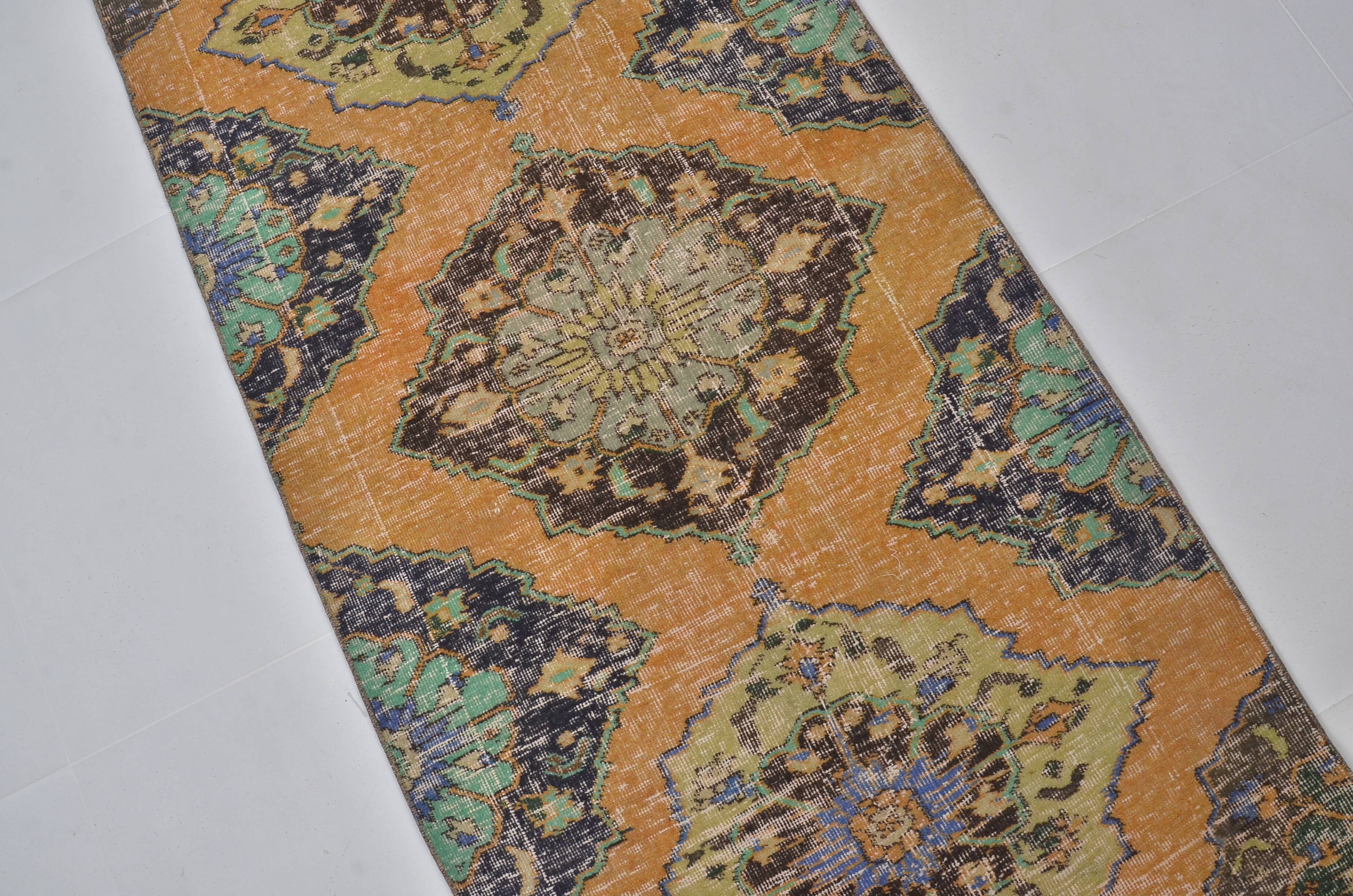 Colourful Vintage Oushak Runner Sku2480