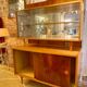 Buffet / Vitrine / Vaisselier deux corps vintage 1960