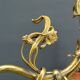 Lustre art nouveau en bronze doré, france, circa 1890