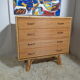 Bamboo and rattan chest of drawers  of the 60s