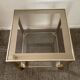 Belgo Chrom coffee table from the 70s in gold-plated brass