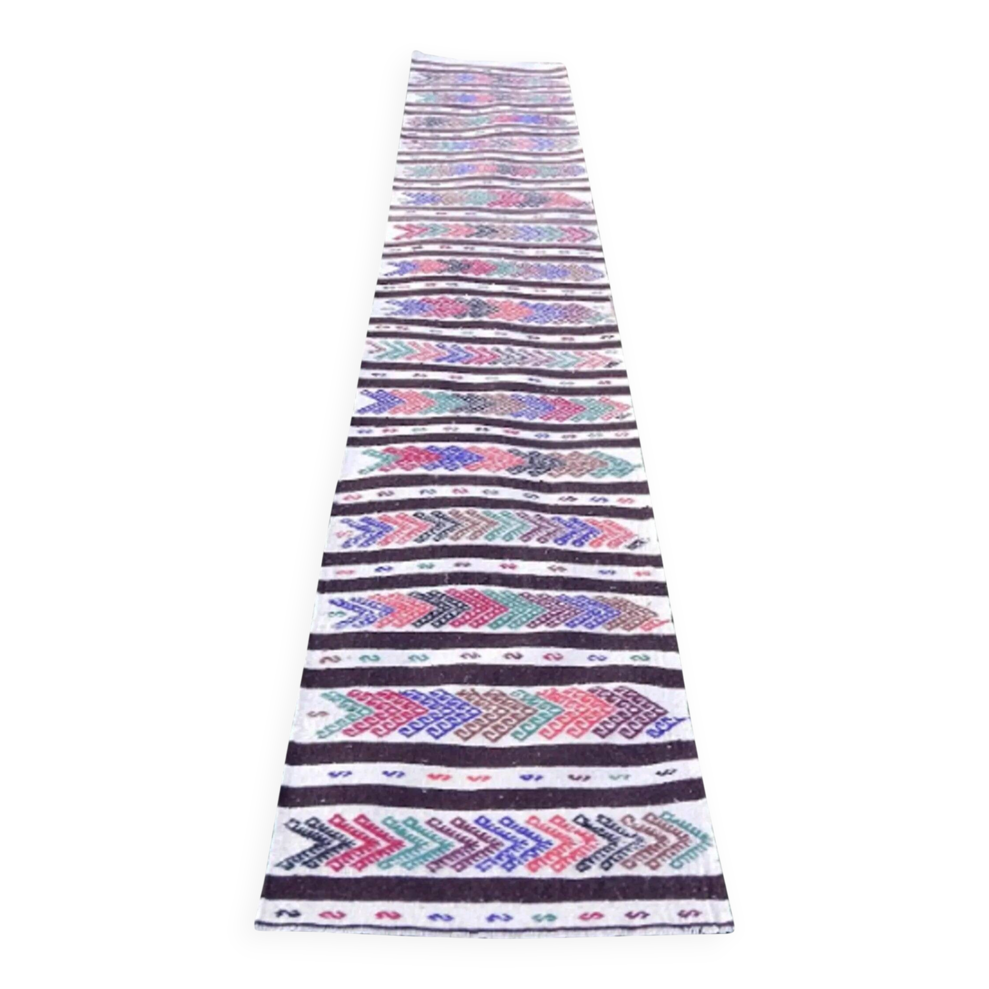 Vintage Turkish hallway rug 62x332 cm