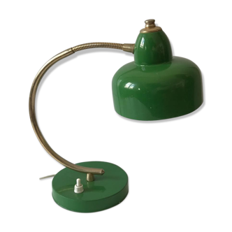 Green metal lamp 1950