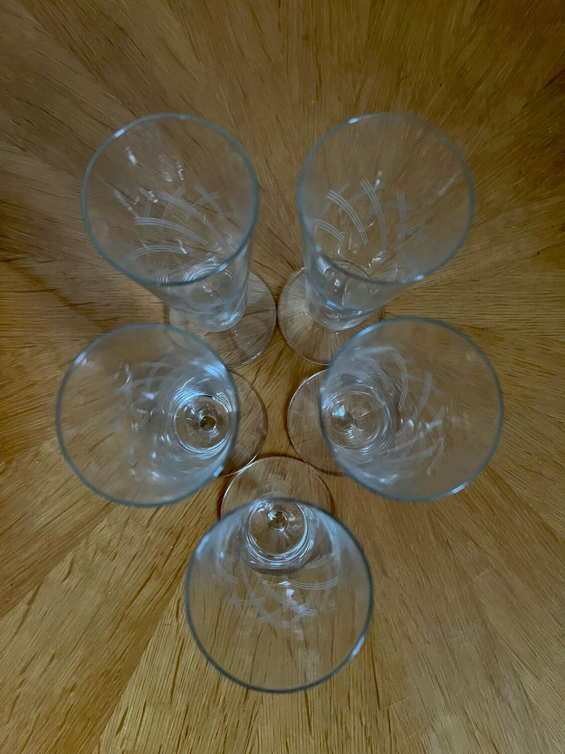 Vintage champagne flutes 1960