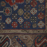 Handmade Traditional Blue Wool Persian Area Rug- 120x272cm