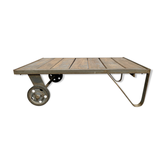 Table basse chariot du milieu du siècle, des années 1950