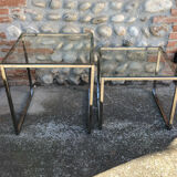 Glass nesting coffee tables