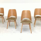 Set of 4 chairs model 514 by Radomir Hofman for Ton 1960