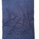 Old embroidered table napkin B M Purple