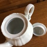White porcelain teapot